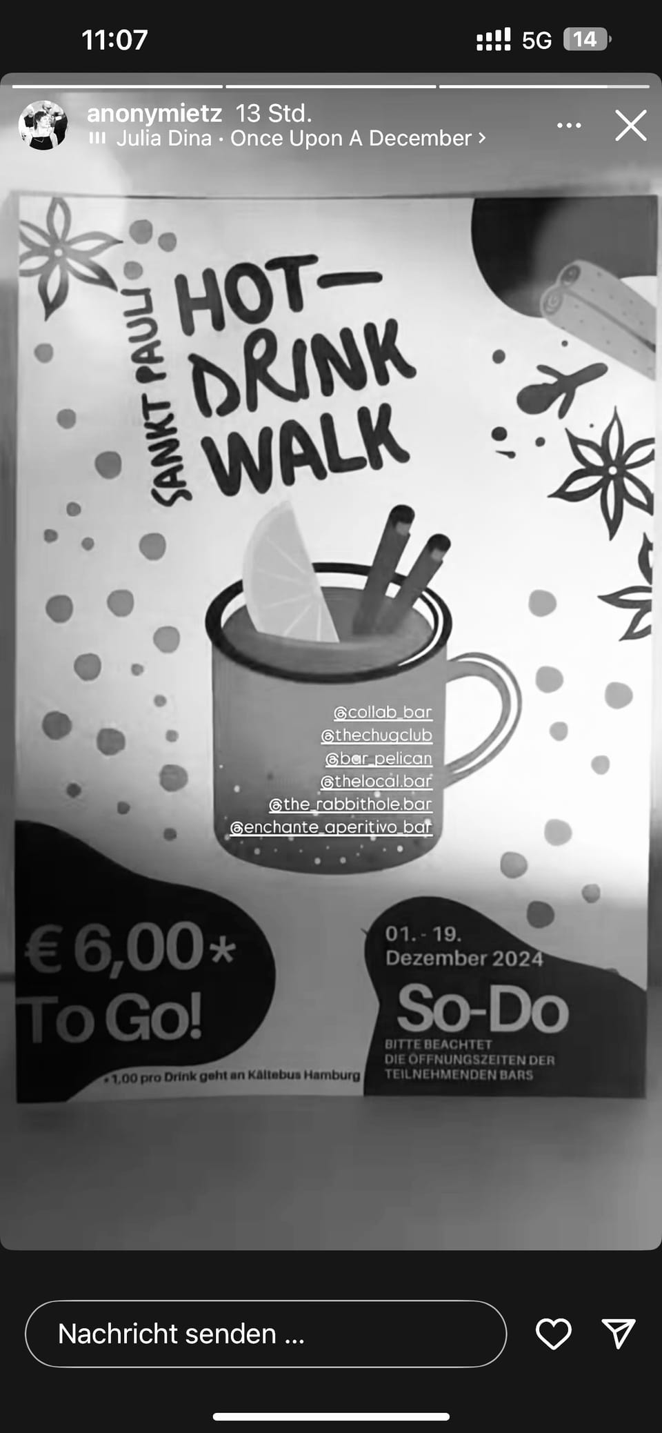 Clever: der Sankt Pauli Hot Drink Walk