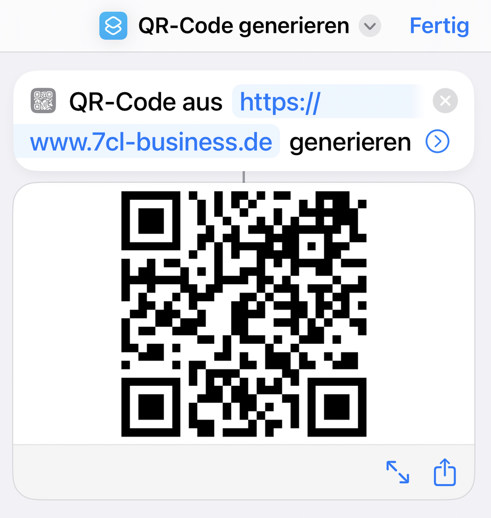 QR Codes kostenlos direkt am iPhone / Mac OS erzeugen.